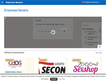 Tablet Screenshot of empresasnavarra.com